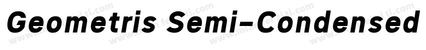 Geometris Semi-Condensed Semi Bold字体转换